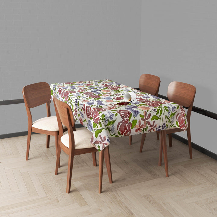 Premium Cotton Waterproof Rectangular Dining Table Cloth - Trance Home Linen