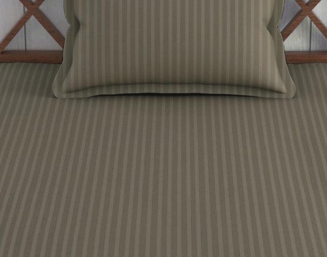 Cotton Single Bed Sizes Fitted Bedsheet with 1 Pillow Cover (100% Cotton & 200 TC) - Trance Home Linen