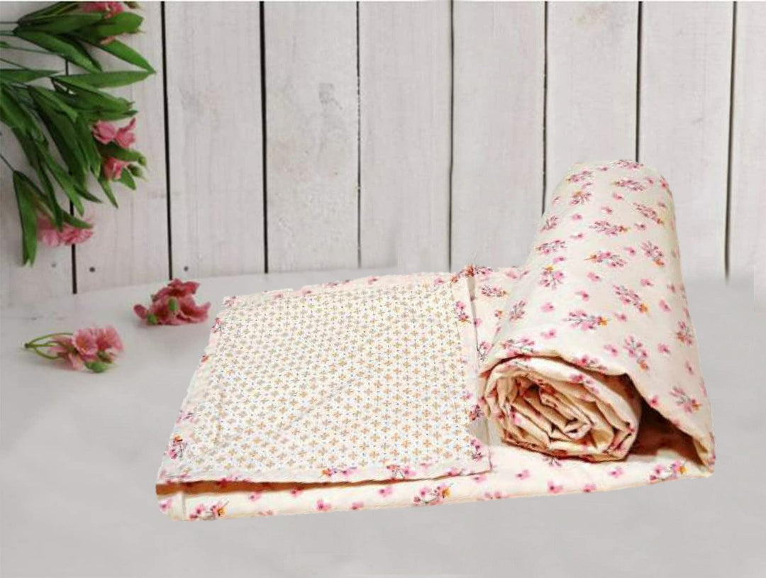 Cotton Single Dohar (Beige Pink) - Trance Home Linen