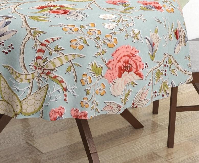 Premium Cotton Circular Dining Table Cloth (Calicut) - Trance Home Linen