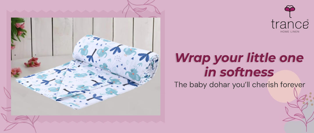 Wrap your little one in softness -  The baby dohar you’ll cherish forever