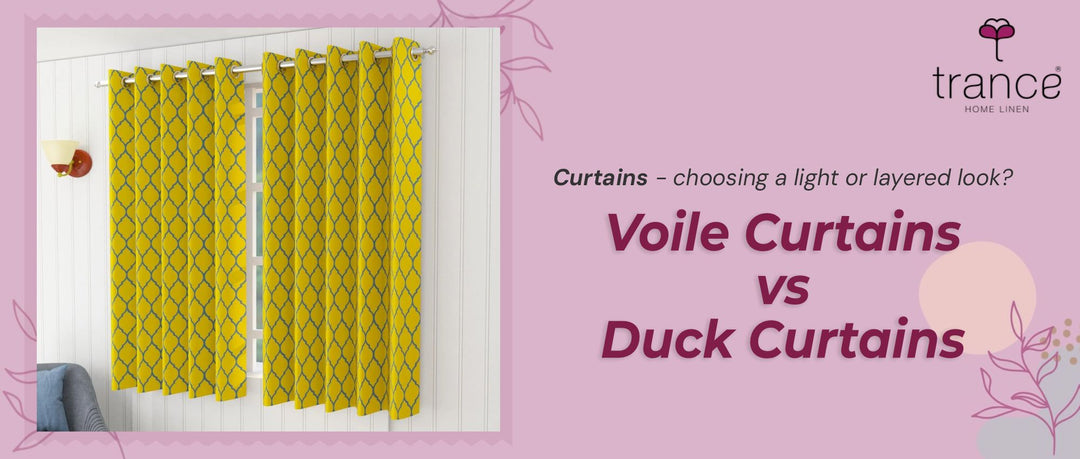Curtains - choosing a light or layerd look? Voile Curtains vs Duck Curtains