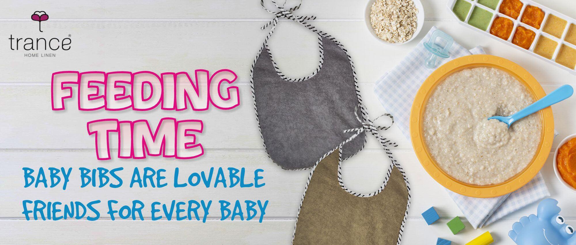 Feeding Time - Baby Bibs Are Lovable Friends For Every Baby