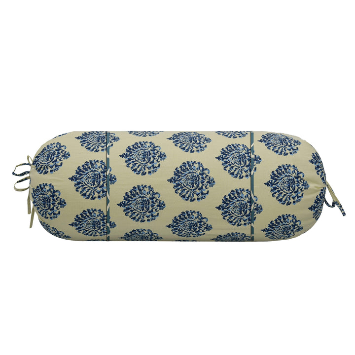 100% Cotton Printed Pipe-In Bolster Covers - Pack of 2 - Trance Home Linen