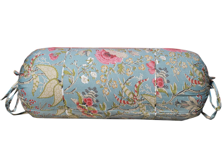 100% Cotton Printed Pipe-In Bolster Covers - Pack of 2 - Trance Home Linen