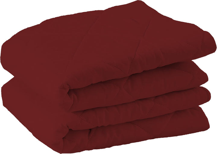 Quilted Pillow Protector Dust Free Water Resistant Covers (Set of 2)