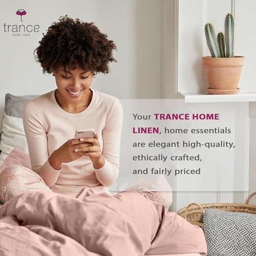 400 TC Cotton Plain flat  Bed Sheet with Pillow Covers - Blush Peach
