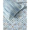 100% Cotton 180 TC Cotton Printed Fitted Bedsheet with Pillow Covers -Silken Mosaic