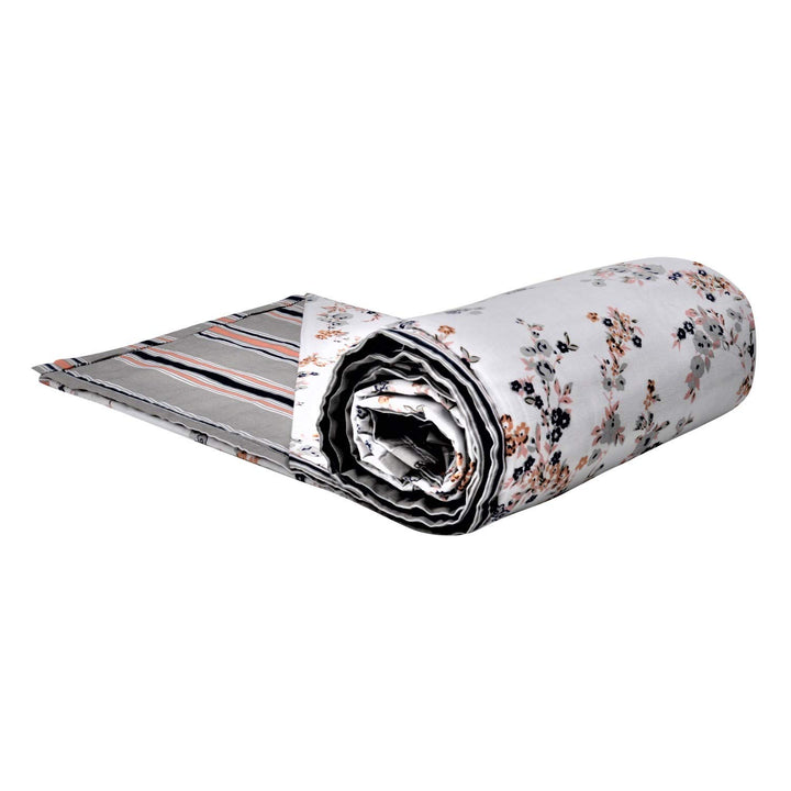 Cotton Double Dohar (Grey Peach)