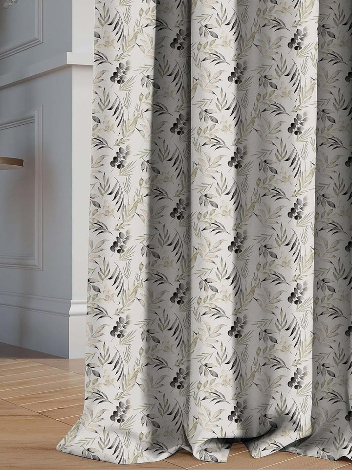 100% Polyester Floral Printed Dimout Curtain - Autumn
