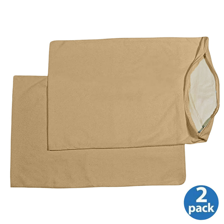 Bamboo Terry Waterproof Hypoallergenic & Antibacterial Pillow Protector (Set of 2)
