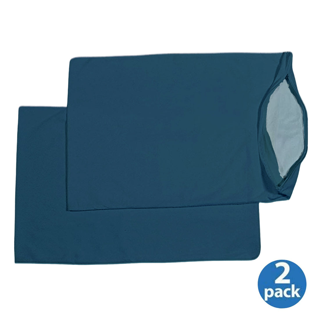 Bamboo Terry Waterproof Hypoallergenic & Antibacterial Pillow Protector (Set of 2)