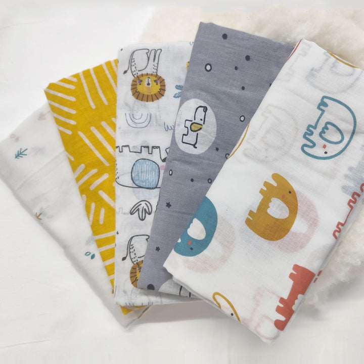 Soft 100% Cotton Malmal Baby Swaddle Cloth