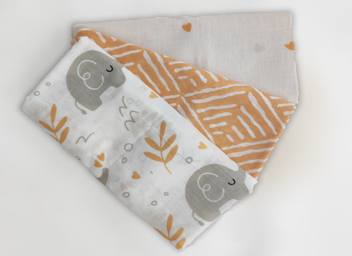 Soft 100% Cotton Malmal Baby Swaddle Cloth