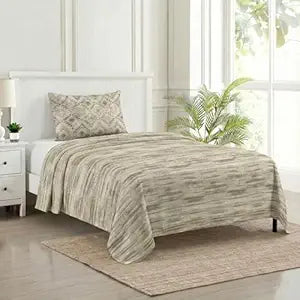 100% Cotton 180 TC  Printed Flat Bedsheet with Pillow Covers - Dhariya