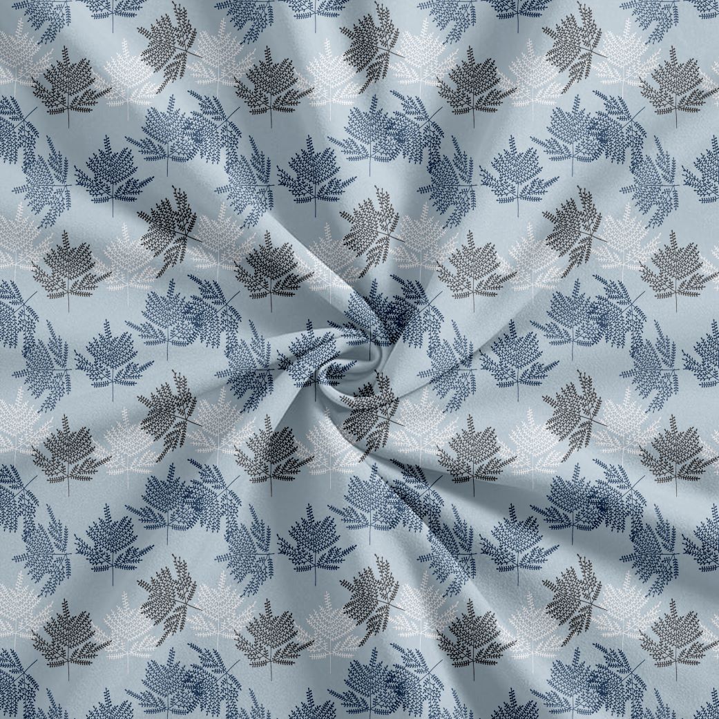 Cotton Printed Fitted Bedsheet with Pillow Covers (Ferns Paradise 100% Cotton &144 TC)