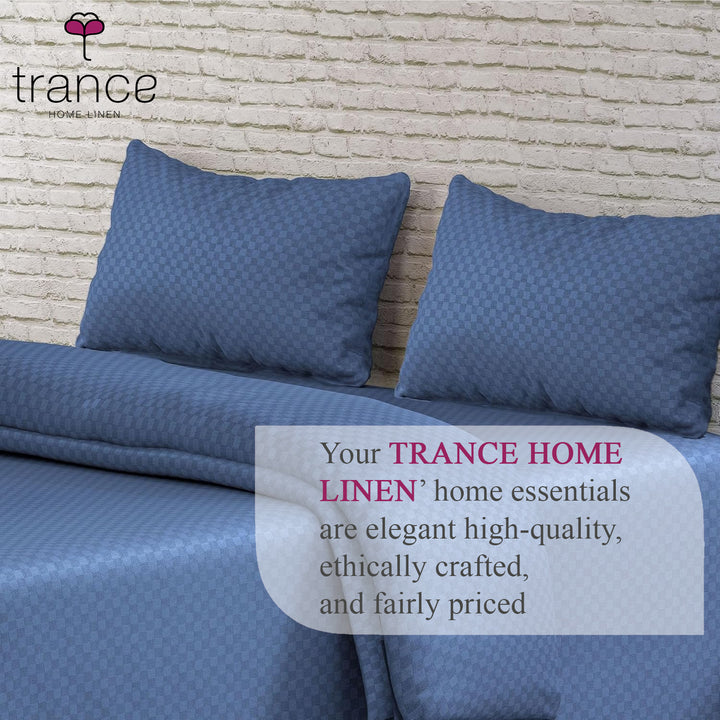 300TC 100% Cotton Jacquard Weave Flat Bedsheet with Pillow Covers
