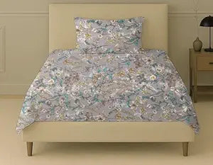 100% Cotton 180 TC  Printed Flat Bedsheet with Pillow Covers -Wild Flowers