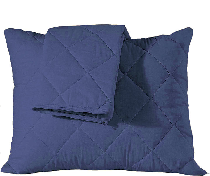 Quilted Pillow Protector Dust Free Water Resistant Covers (Set of 2)