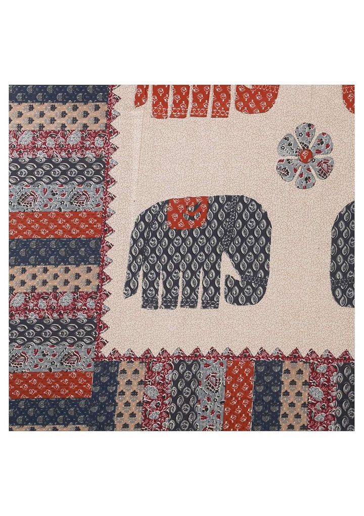 Cotton  Printed 8 Pcs Diwan Set (100% Cotton & 108 TC) Ambari Collection Hand Block Jaipuri Printed Diwan Set