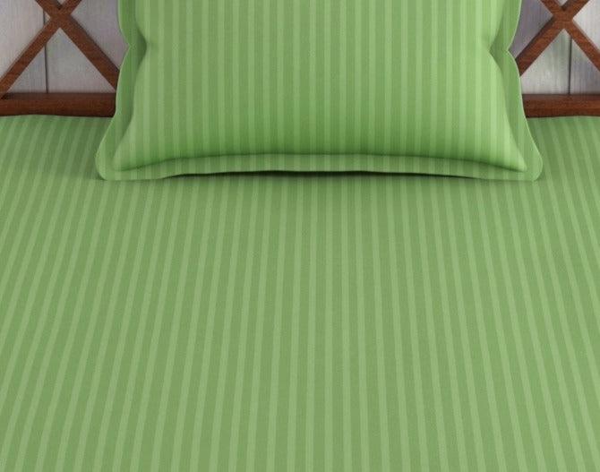 Cotton College/Hostel Bed Sizes Fitted Bedsheet with 1 Pillow Cover(100% Cotton & 200 TC) - Trance Home Linen