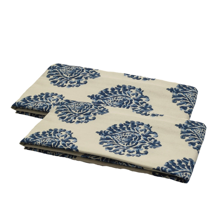 Cotton Printed Pillow Covers (Damask & Pack of 2 100% Cotton) - Trance Home Linen