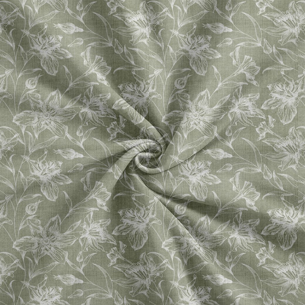 100% Cotton 144TC Printed Fitted Bedsheet with Pillow Covers - Serenity collection