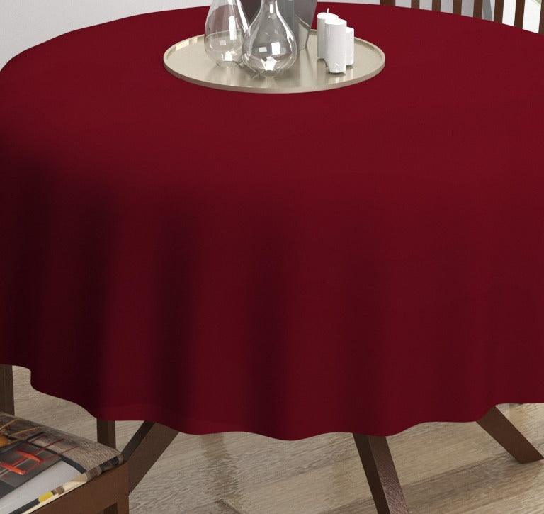 Premium Cotton Plain Circular Dining Table Cloth - Trance Home Linen