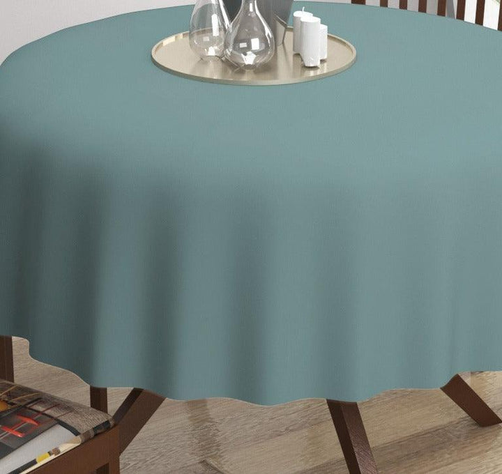 Premium Cotton Plain Circular Dining Table Cloth - Trance Home Linen