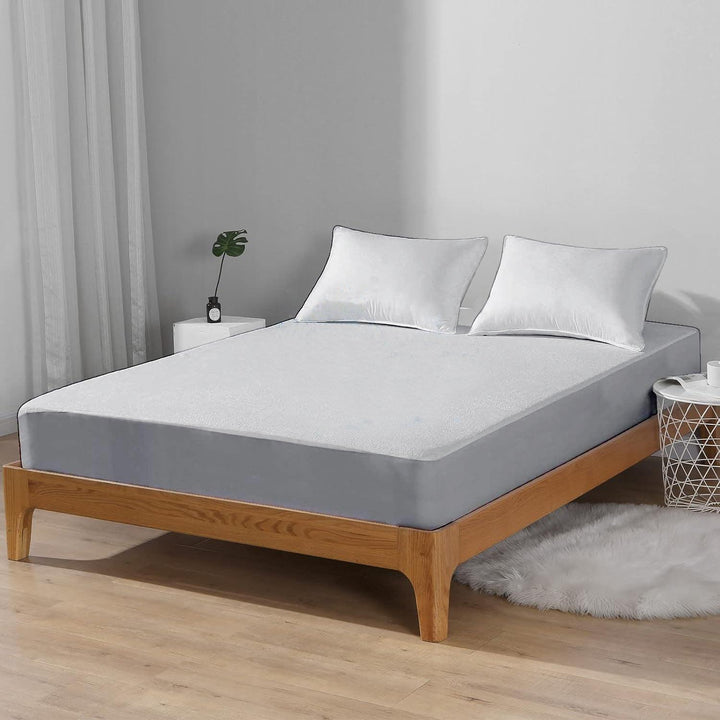 Premium Cotton Terry Elasticated Queen Size Fitted Style Waterproof Mattress Protector - Trance Home Linen