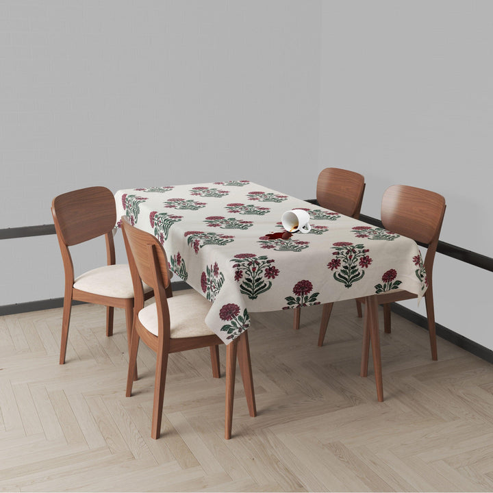 Premium Cotton Waterproof Rectangular Dining Table Cloth - Trance Home Linen