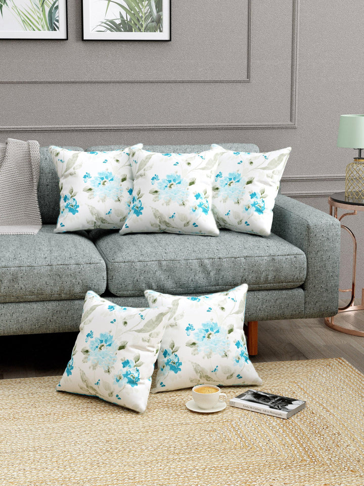 Premium thick Duck Cotton Printed Cushion Covers (Set of 5) - Trance Home Linen