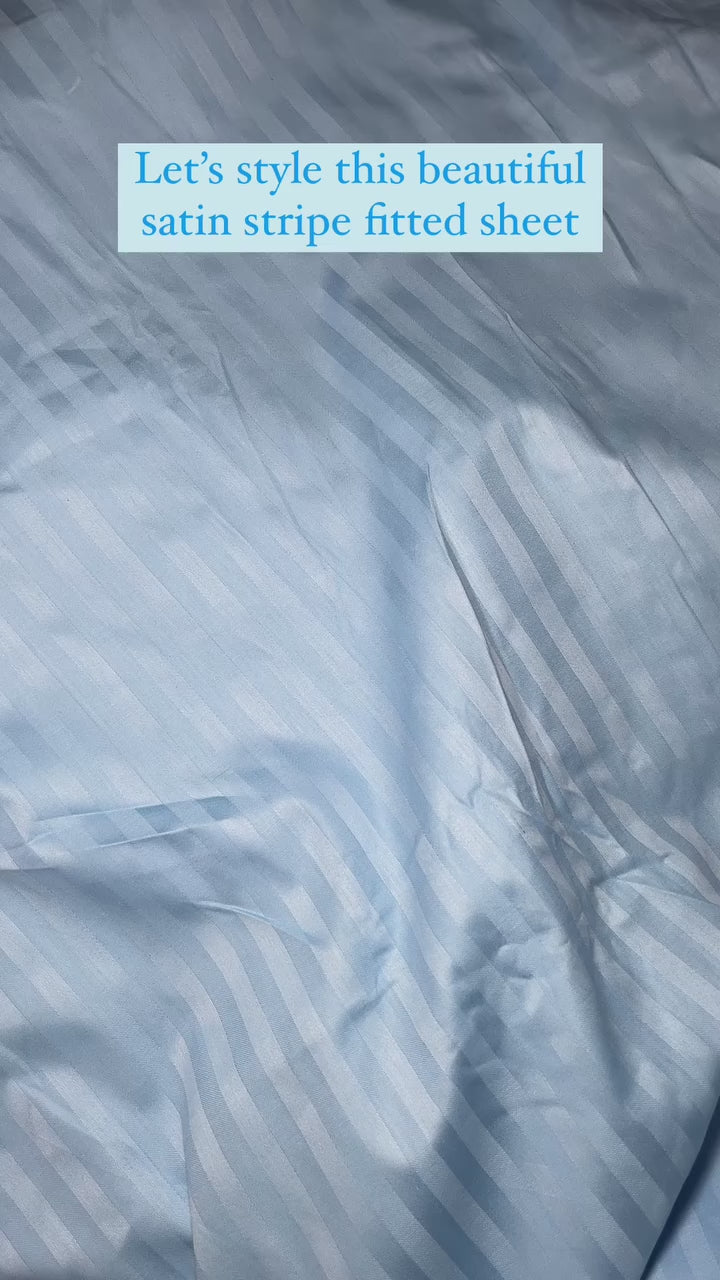 Cotton King Fitted Bedsheet with 2 Pillow Cover (100% Cotton & 200 TC)
