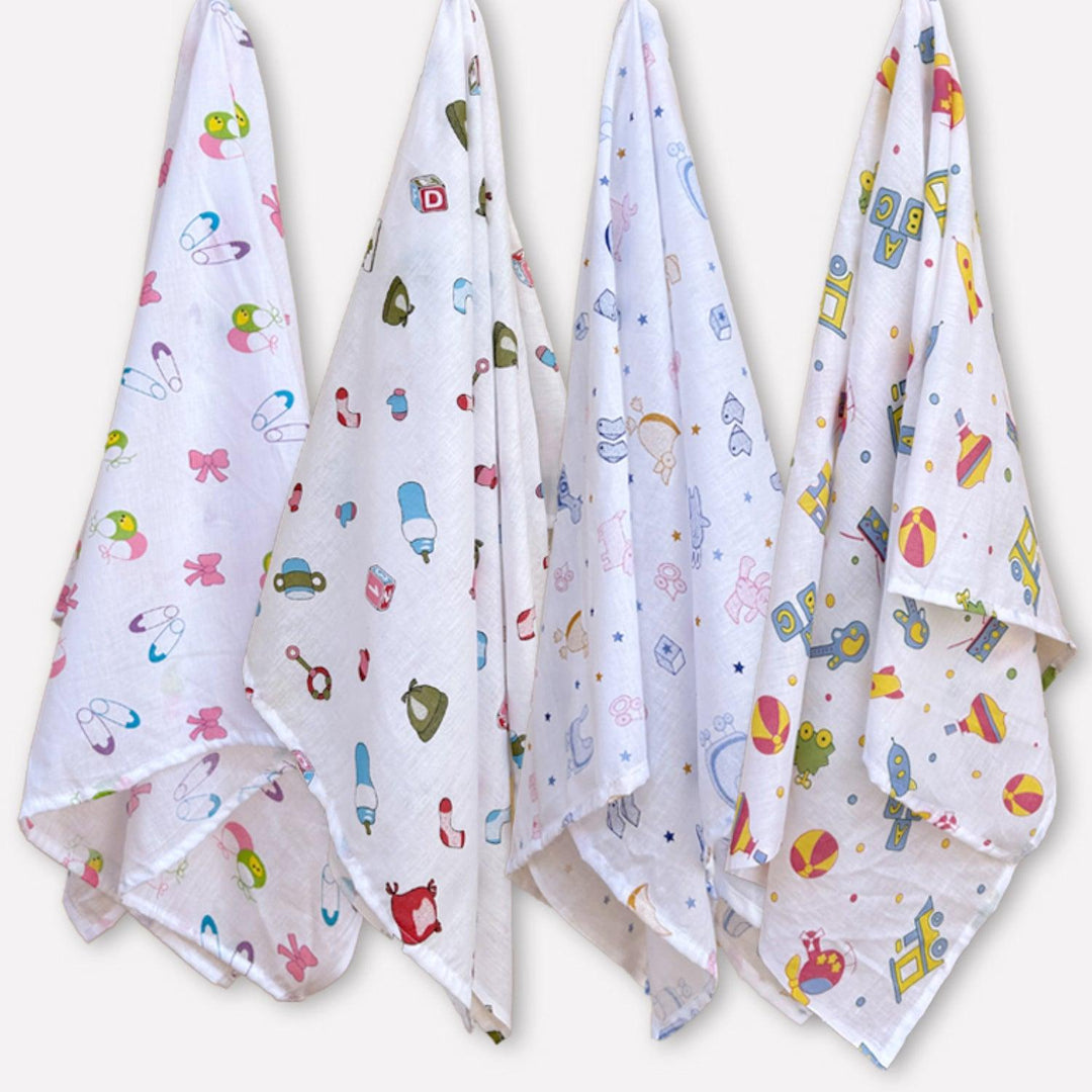 Soft 100% Cotton Malmal Baby Swaddle Cloth - Trance Home Linen