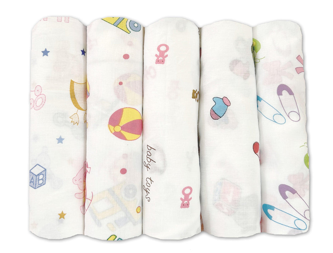 Soft 100% Cotton Malmal Baby Swaddle Cloth - Trance Home Linen