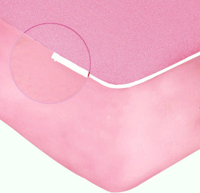 Waterproof-ZIPPERED-ENCASED-Mattress-Protector-CORAL
