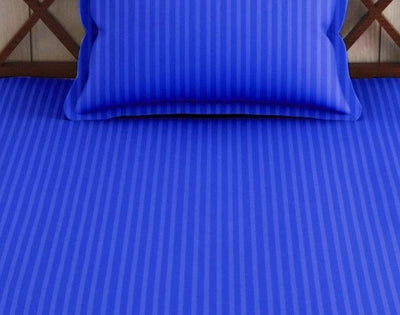 100% Cotton 200 TC Single Bed Sizes Fitted Bedsheet with 1 Pillow Cover