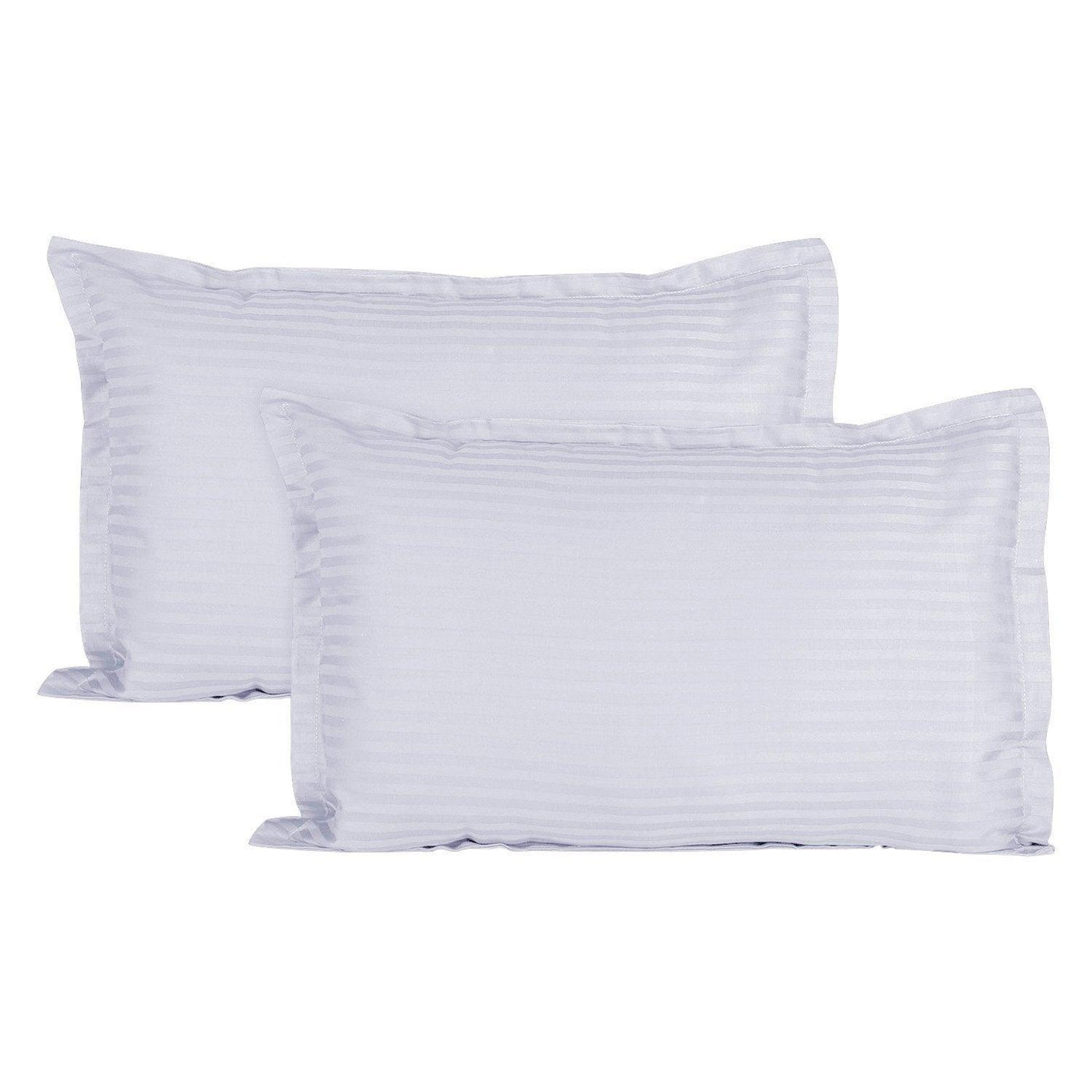 Trance Home Linen 100% Cotton Pillow Covers (50cm x 75cm/20inch x 30inch)-Pack of 2