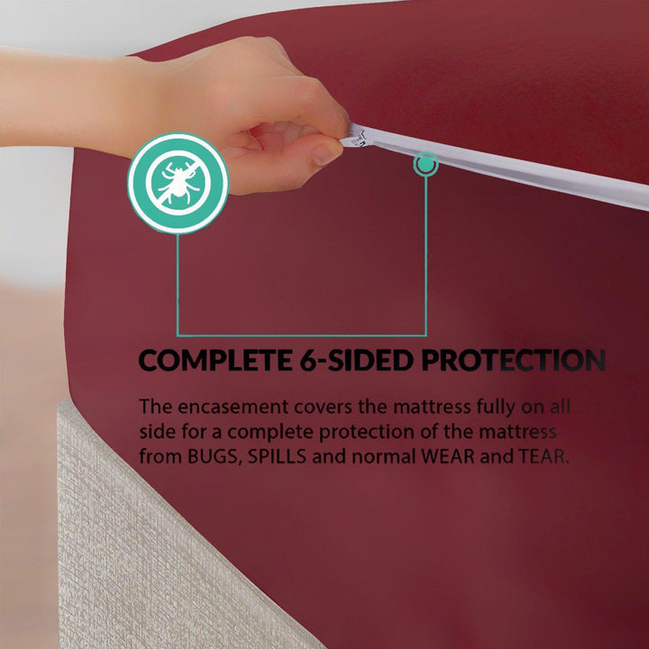 Waterproof-Cotton-Terry-Zippered-Chain-Mattress-Protector