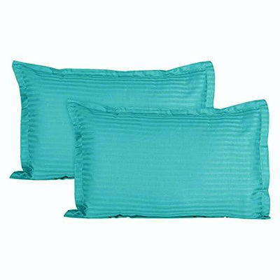 Trance Home Linen 100% Cotton Pillow Covers (43cm x 64cm/17inch x 25inch)-Pack of 2