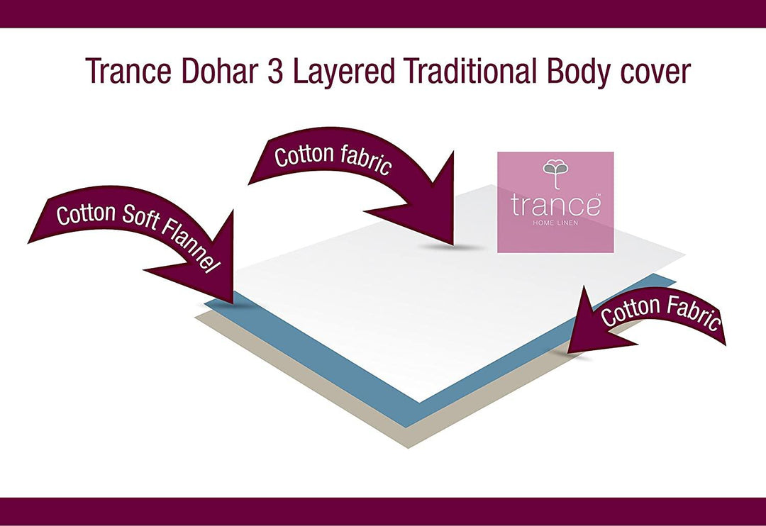 Trance Home Linen Cotton Single/Double Dohar