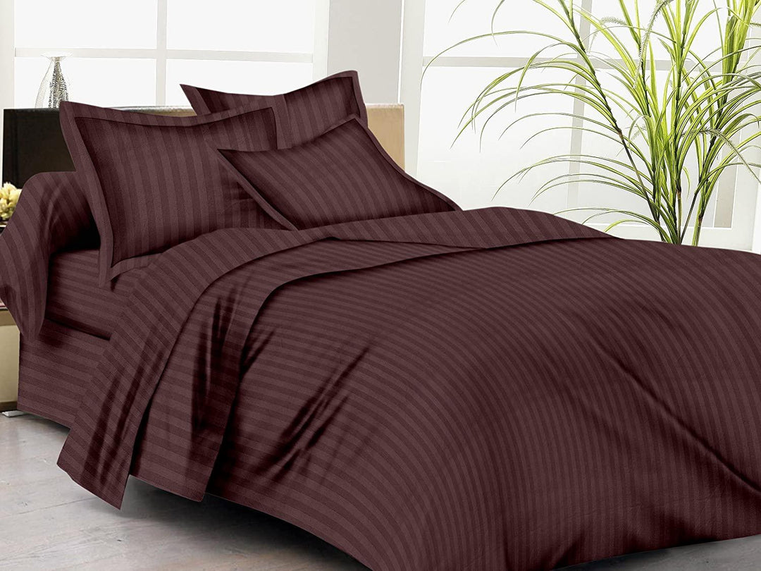 Trance Home Linen Microfiber/100% Cotton Quilt/Razai/Comforter/Duvet Cover with Pillow Covers