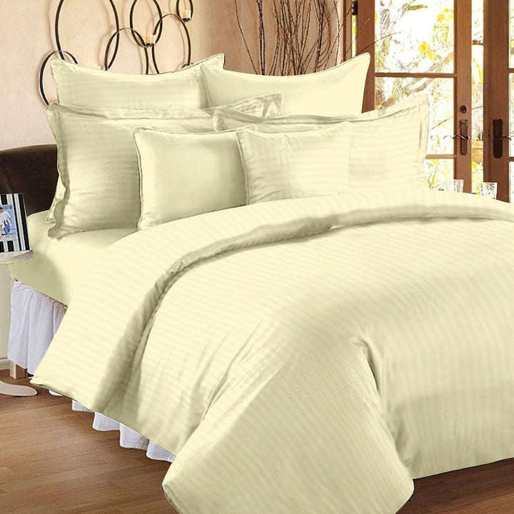 Trance Home Linen Microfiber/100% Cotton Quilt/Razai/Comforter/Duvet Cover with Pillow Covers