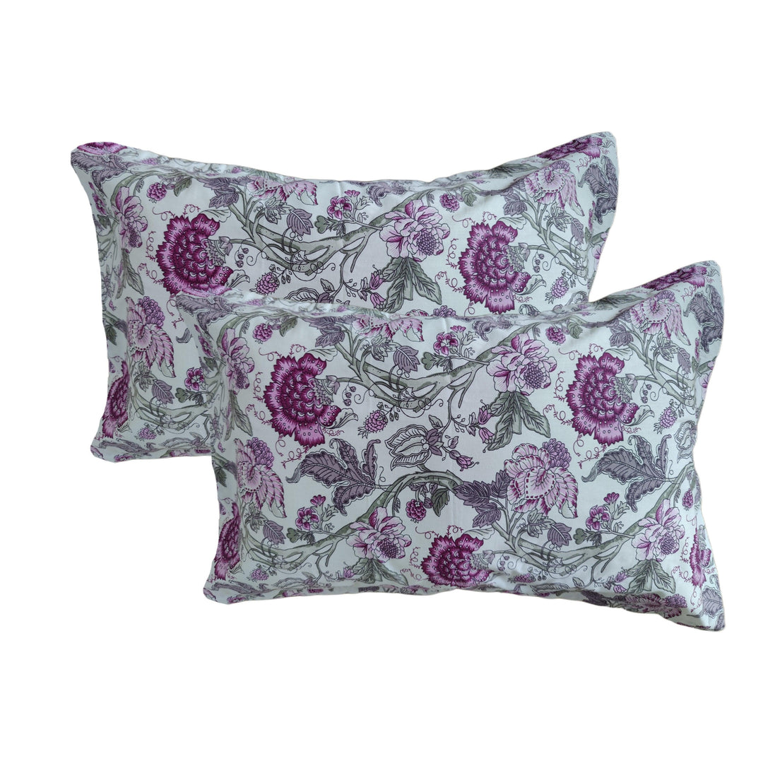 Cotton Printed Pillow Covers (Jaipuri Collection & Pack of 2 100% Cotton & 180 TC) - Trance Home Linen