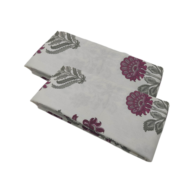 Cotton Printed Pillow Covers (Jaipuri Collection & Pack of 2 100% Cotton & 180 TC) - Trance Home Linen