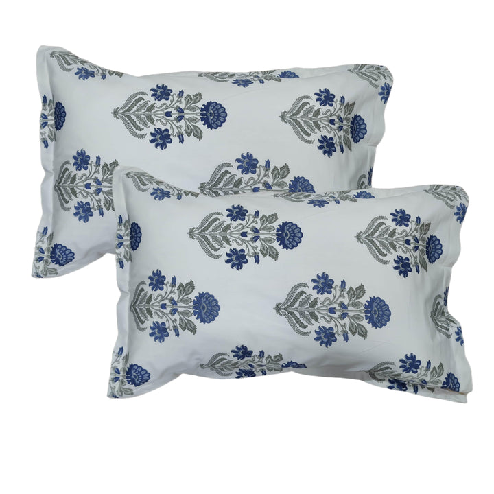 Cotton Printed Pillow Covers (Jaipuri Collection & Pack of 2 100% Cotton & 180 TC) - Trance Home Linen