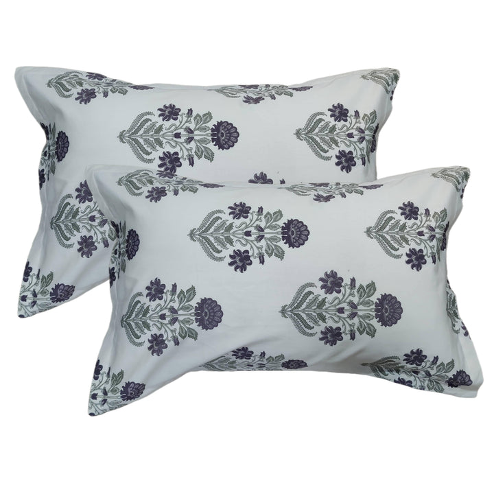 Cotton Printed Pillow Covers (Jaipuri Collection & Pack of 2 100% Cotton & 180 TC) - Trance Home Linen