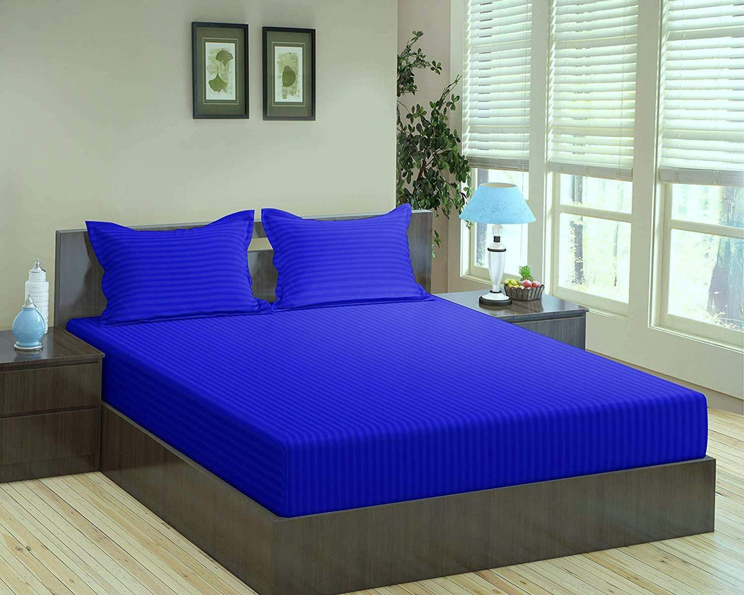 Cotton Plain, Flat and Fitted Bedsheets with Pillow covers