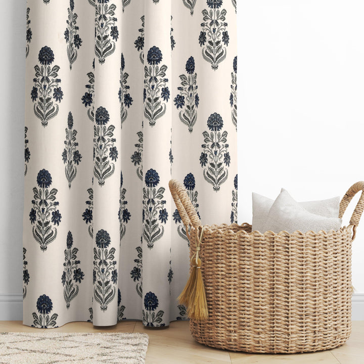 Duck Cotton Jaipuri Printed Curtains (Pack of 2 & 100% Cotton) - Trance Home Linen