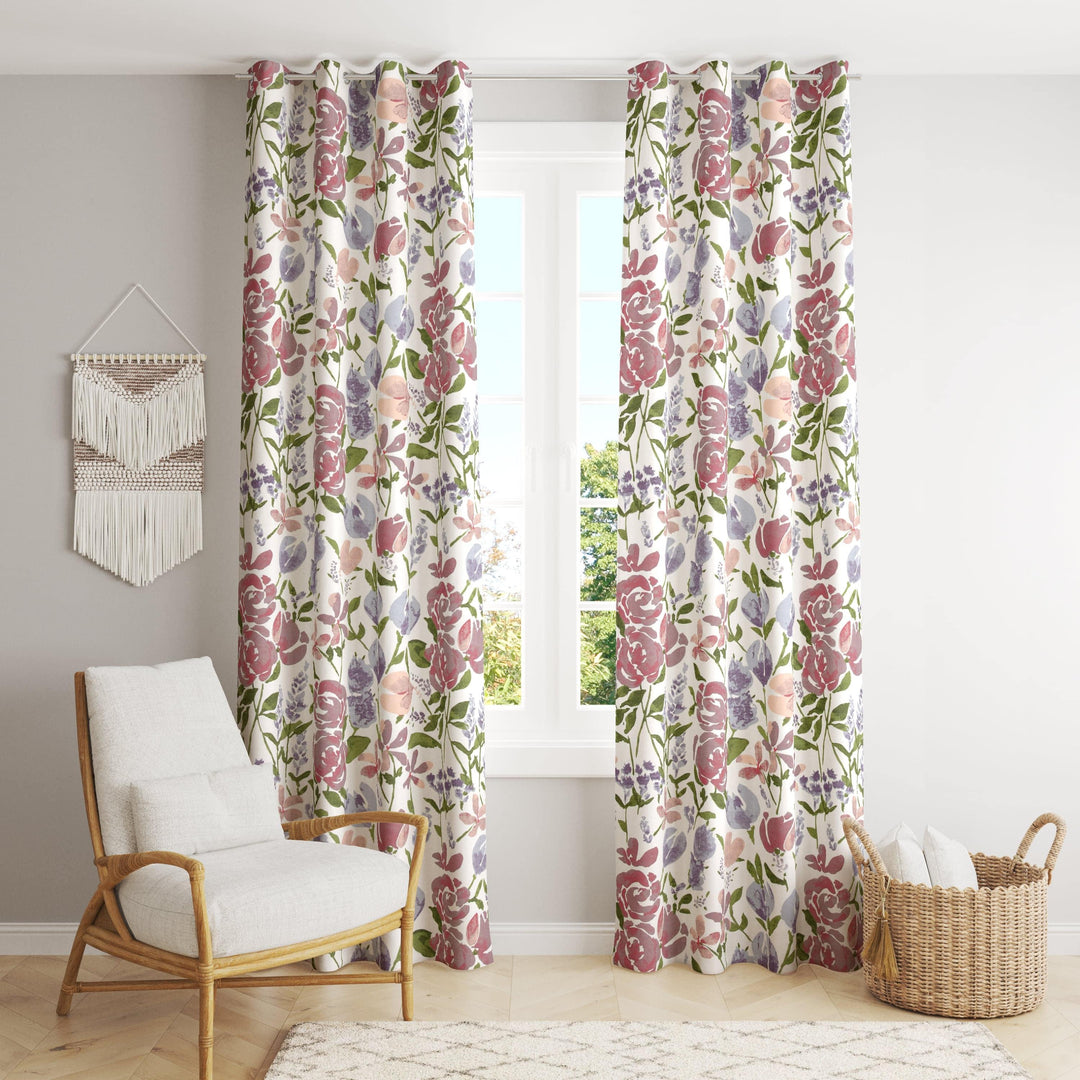 Duck Cotton Printed Curtains (Pack of 2 & 100% Cotton) - Trance Home Linen